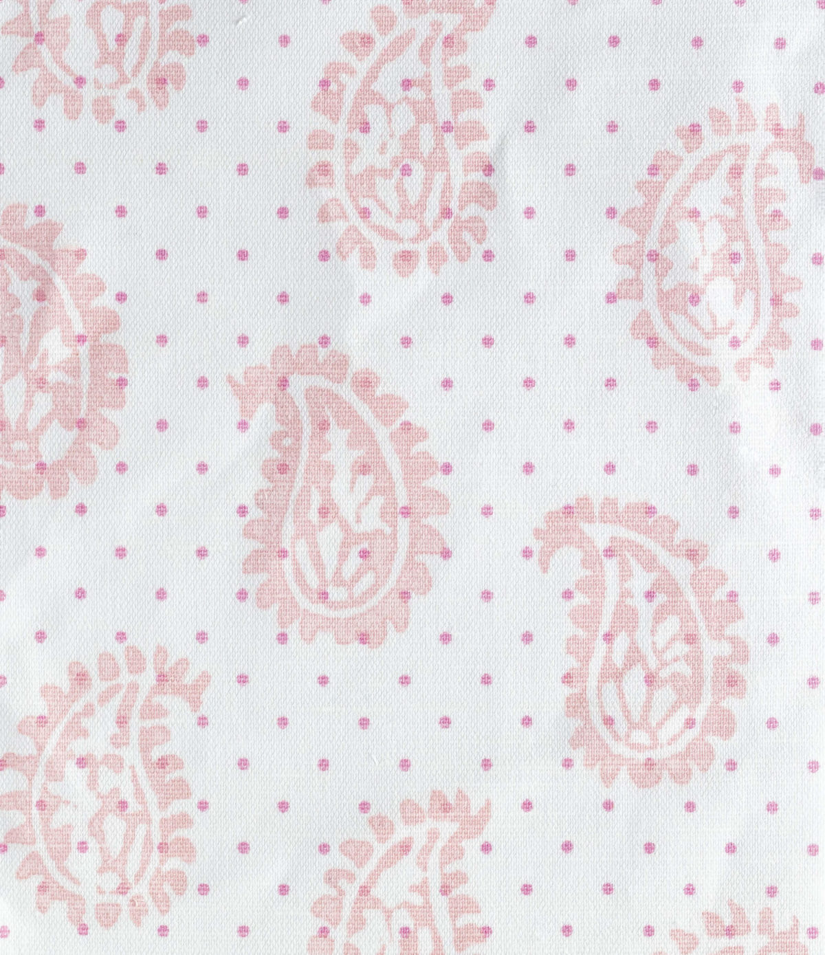 Firenze Pink with Lavender Dots Fabric
